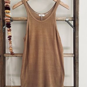 Ozma boy tank raw silk size M in Tea